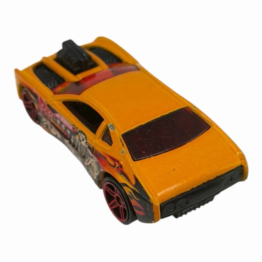 2001 Hot Wheels Overbored 454 Orange Car from Cyborg Assault Pack‎